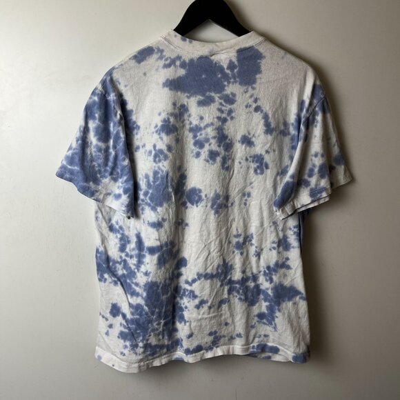 American Flag T Shirt Vintage 90s White Blue Large L Made In USA Graphic Tee - Picture 13 of 15